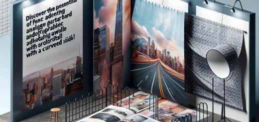 Odkryj Potencjał Reklamy Ogrodzeniowej i Fototapety Wielkoformatowej z Łukową Ścianką Reklamową Tekstylną Prostą!